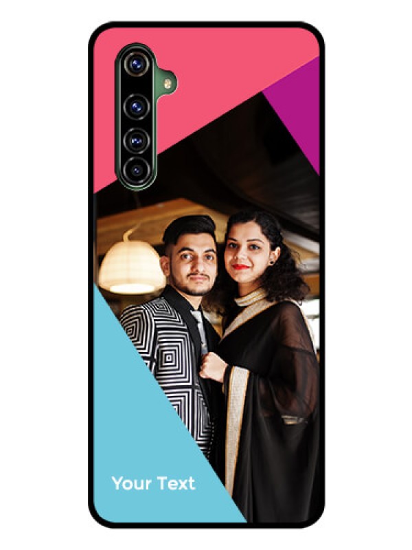 Custom Realme X50 Pro 5G Custom Glass Mobile Case - Stacked Triple colour Design