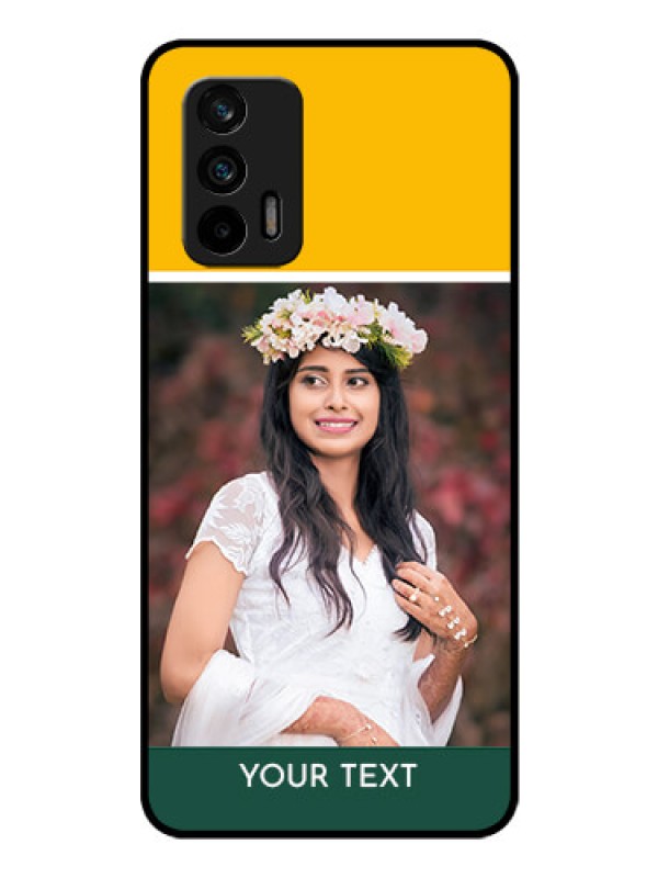 Custom Realme X7 Max 5G Photo Printing on Glass Case - Love You Design