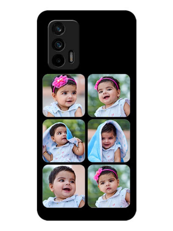 Custom Realme X7 Max 5G Photo Printing on Glass Case - Multiple Pictures Design
