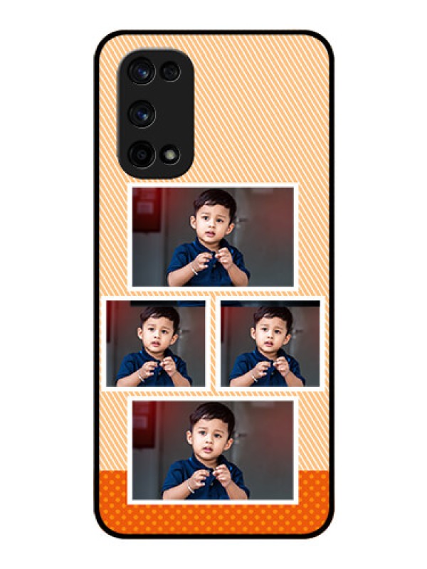 Custom Realme X7 Pro Photo Printing on Glass Case  - Bulk Photos Upload Design