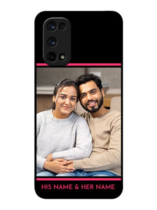 Custom Realme X7 Pro Custom Glass Mobile Case  - with Add Text Design