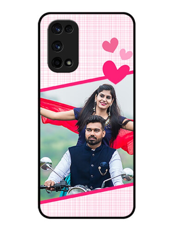 Custom Realme X7 Pro Custom Glass Phone Case  - Love Shape Heart Design