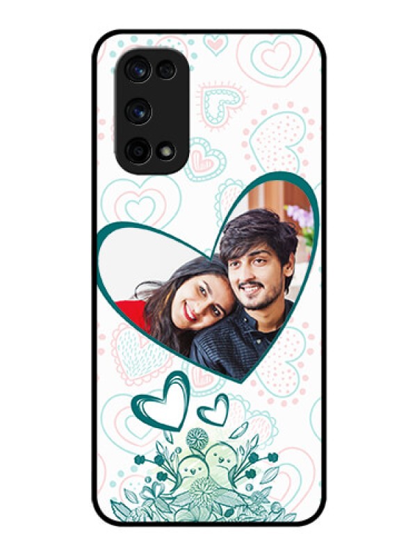 Custom Realme X7 Pro Photo Printing on Glass Case  - Premium Couple Design