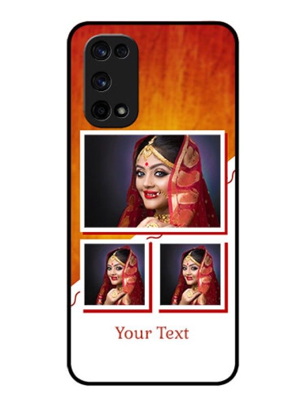 Custom Realme X7 Pro Custom Glass Phone Case  - Wedding Memories Design  