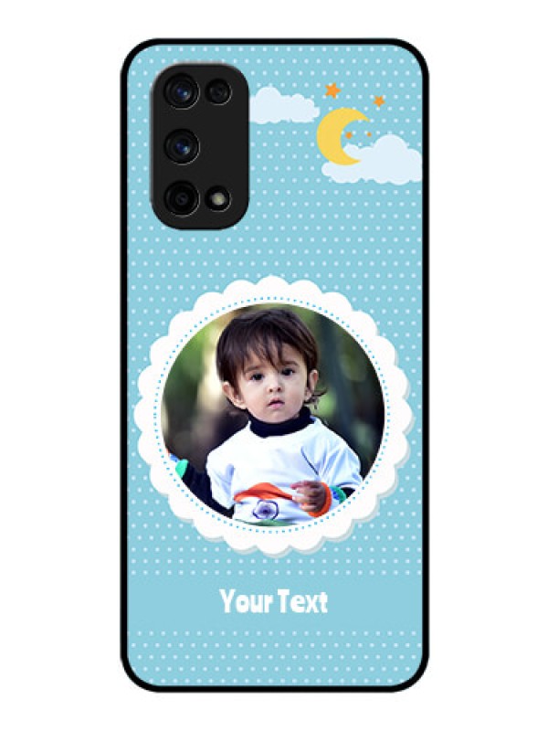 Custom Realme X7 Pro Personalised Glass Phone Case  - Violet Pattern Design