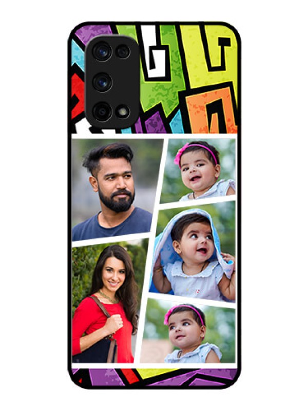 Custom Realme X7 Pro Custom Glass Phone Case  - Graffiti pattern Design