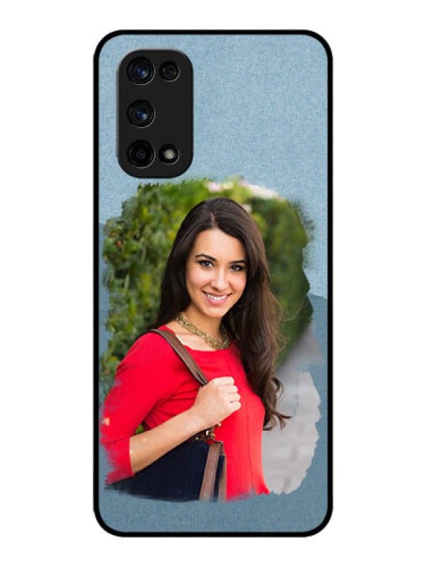 Custom Realme X7 Pro Custom Glass Mobile Case  - Grunge Line Art Design