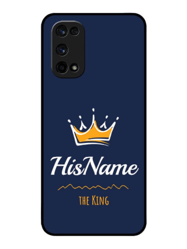Custom Realme X7 Pro Glass Phone Case King with Name