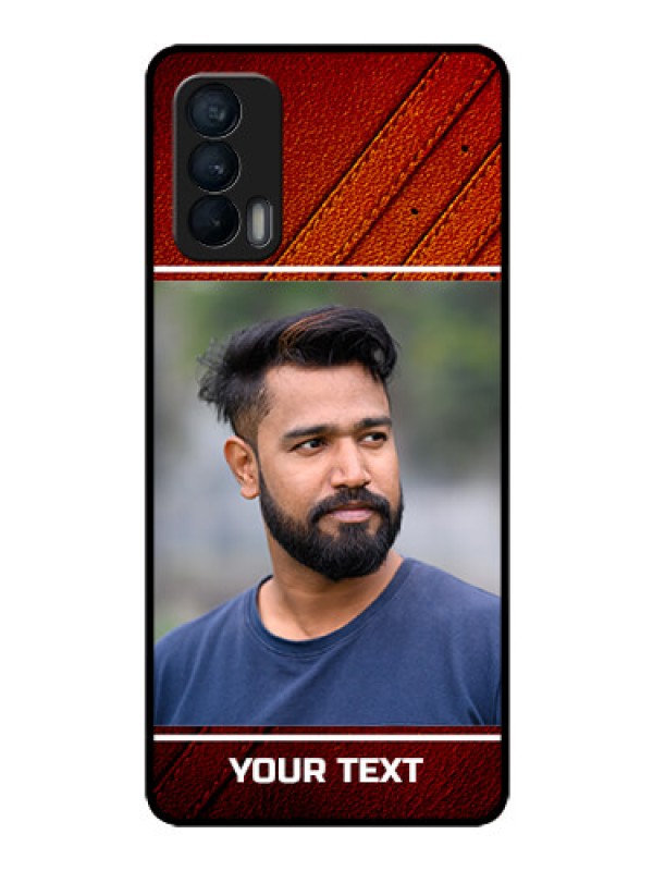 Custom Realme X7 Personalized Glass Phone Case  - Leather Phone Case Design