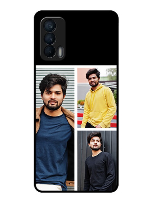 Custom Realme X7 Photo Printing on Glass Case  - Upload Multiple Picture Design