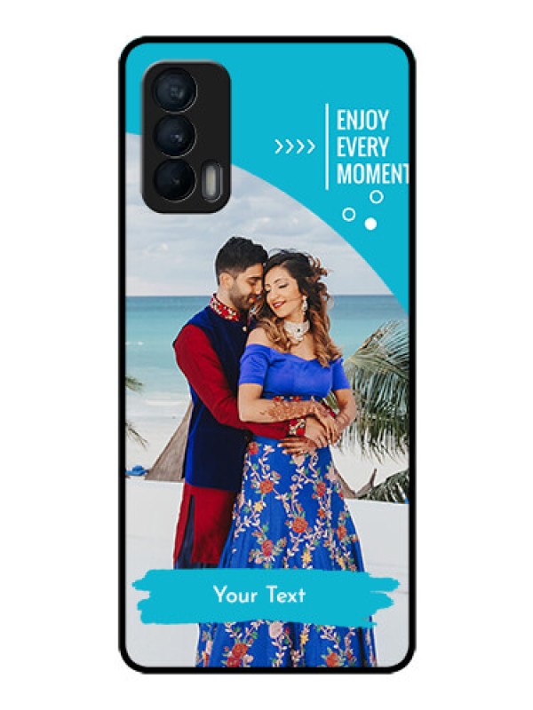 Custom Realme X7 Custom Glass Mobile Case  - Happy Moment Design
