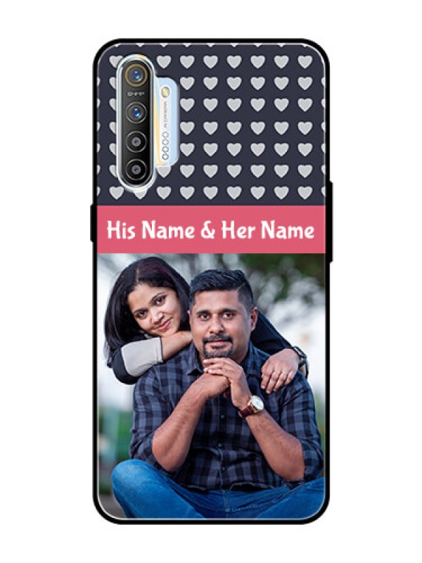 Custom Realme XT Custom Glass Mobile Case  - Love Symbols Design
