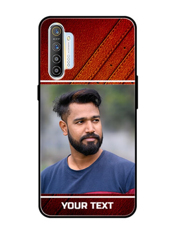Custom Realme XT Personalized Glass Phone Case  - Leather Phone Case Design