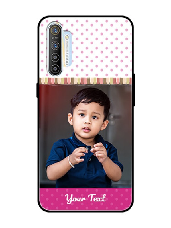 Custom Realme XT Photo Printing on Glass Case  - Cute Girls Cover Design