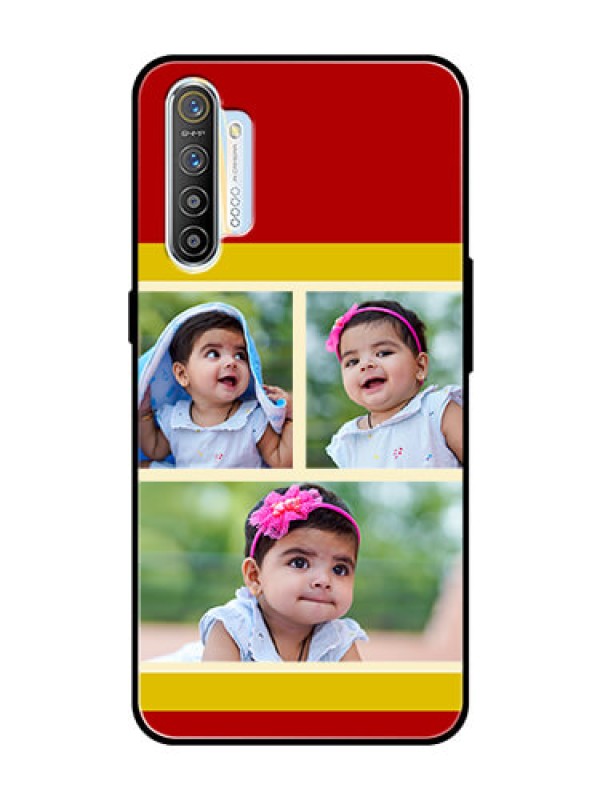 Custom Realme XT Custom Glass Mobile Case  - Multiple Pic Upload Design
