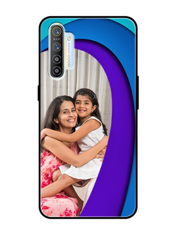 Custom Realme XT Photo Printing on Glass Case  - Simple Pattern Design