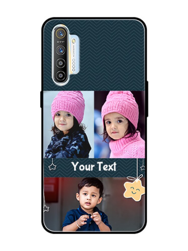 Custom Realme XT Custom Glass Mobile Case  - Hanging Stars Design