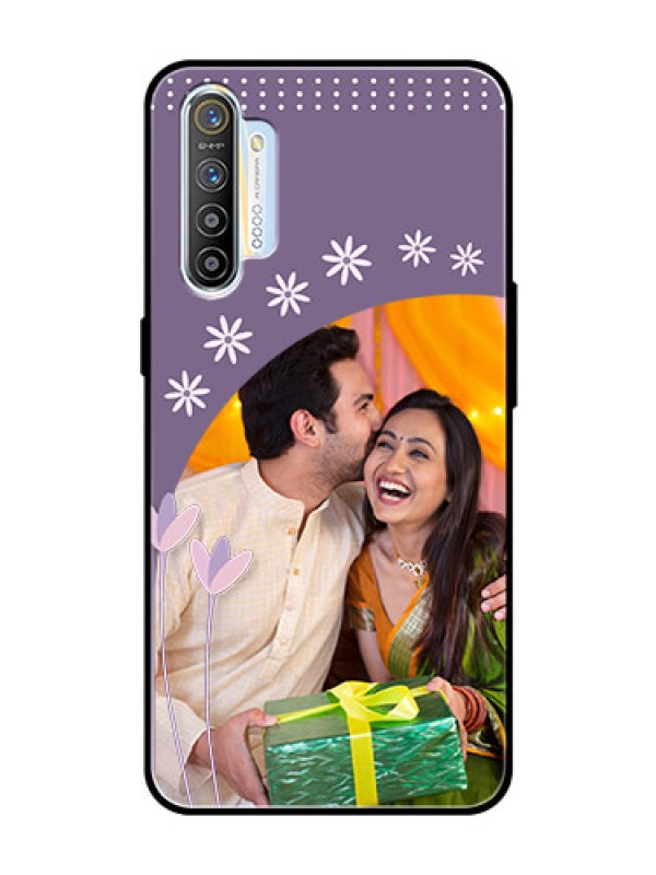 Custom Realme XT Custom Glass Mobile Case  - Lavender flowers design 