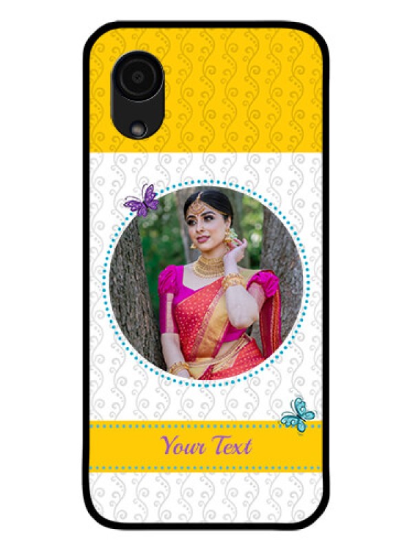Custom Galaxy A03 Core Custom Glass Mobile Case - Girls Premium Case Design