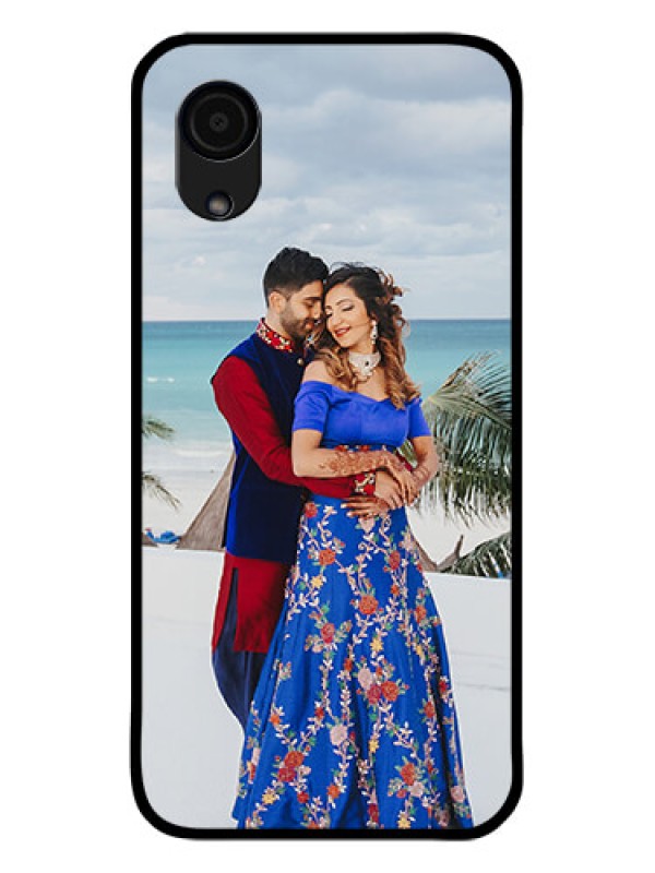 Custom Galaxy A03 Core Photo Printing on Glass Case - Upload Full Picture Design