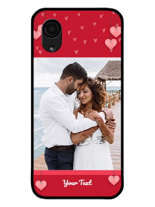Custom Galaxy A03 Core Custom Glass Phone Case - Valentines Day Design