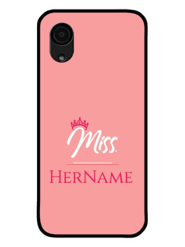 Custom Galaxy A03 Core Custom Glass Phone Case Mrs with Name