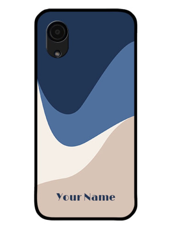 Custom Galaxy A03 Core Custom Glass Phone Case - Abstract Drip Art Design