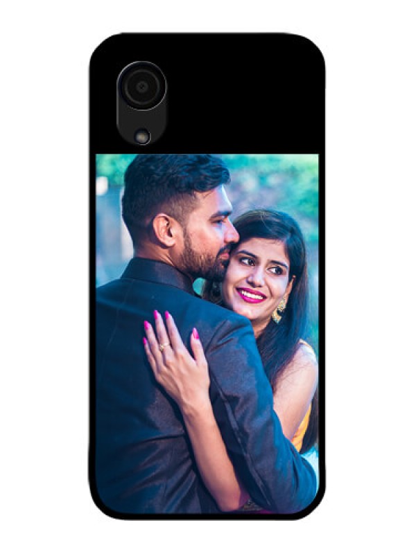 Custom Galaxy A03 Core Custom Glass Phone Case - Upload Full Picture With Custom Color Design