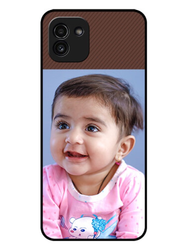 Custom Galaxy A03 Custom Glass Mobile Case - Elegant Case Design
