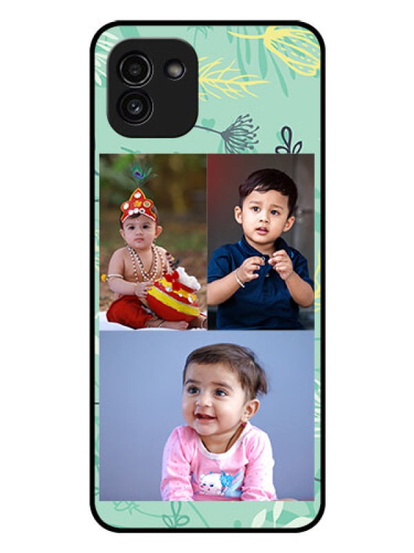 Custom Galaxy A03 Photo Printing on Glass Case - Forever Family Design