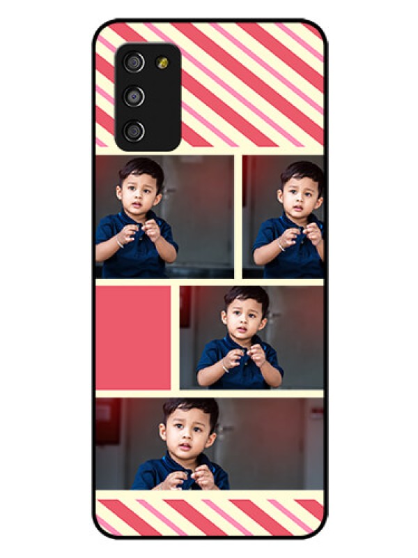 Custom Galaxy A03s Personalized Glass Phone Case - Picture Upload Mobile Case Design