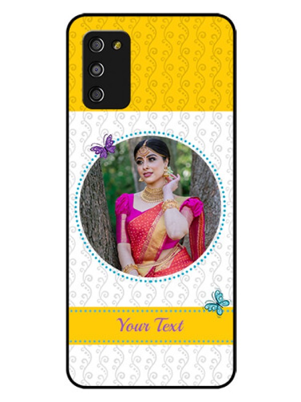 Custom Galaxy A03s Custom Glass Mobile Case - Girls Premium Case Design