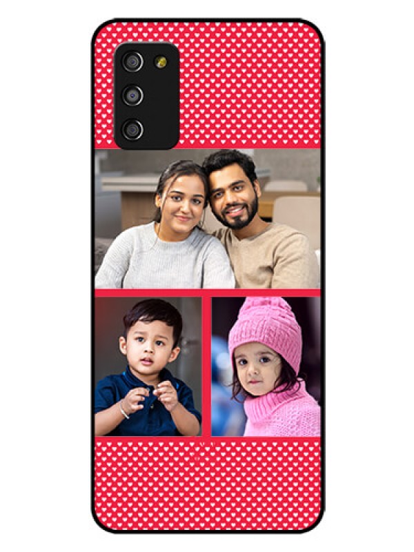 Custom Galaxy A03s Personalized Glass Phone Case - Bulk Pic Upload Design
