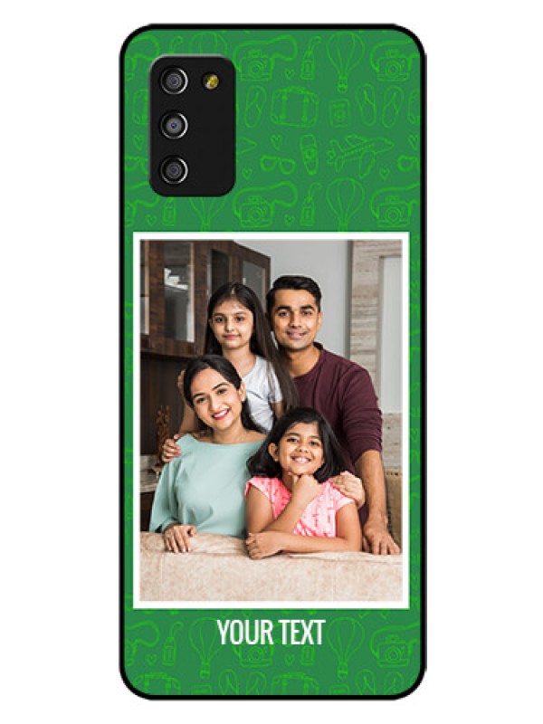 Custom Galaxy A03s Personalized Glass Phone Case - Picture Upload Design
