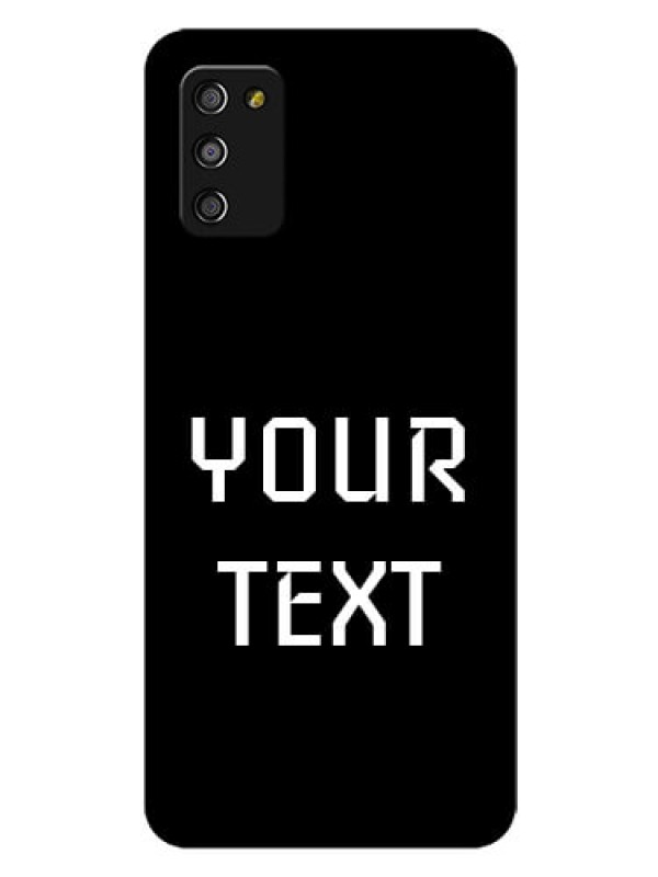 Custom Galaxy A03s Your Name on Glass Phone Case