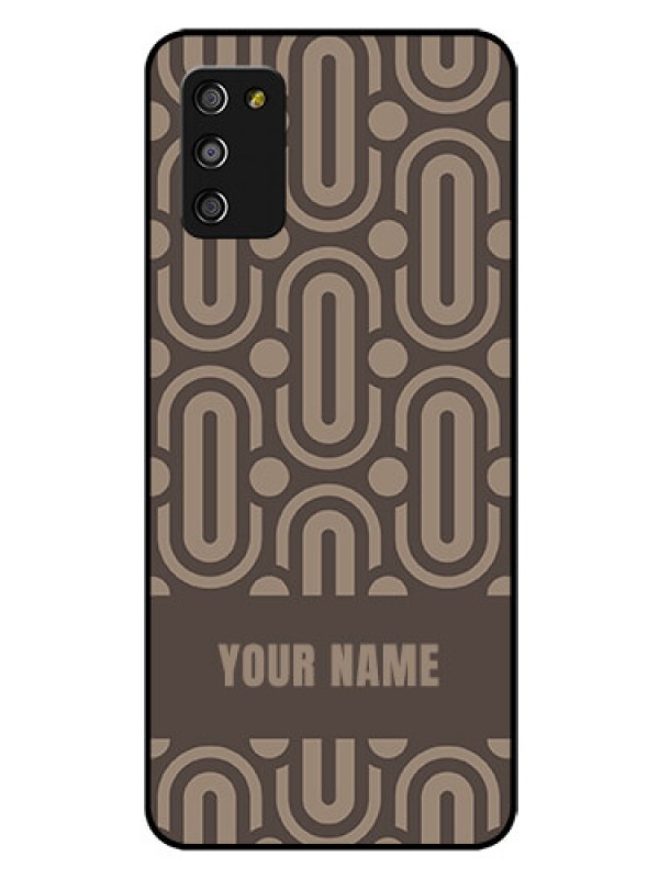 Custom Galaxy A03s Custom Glass Phone Case - Captivating Zero Pattern Design