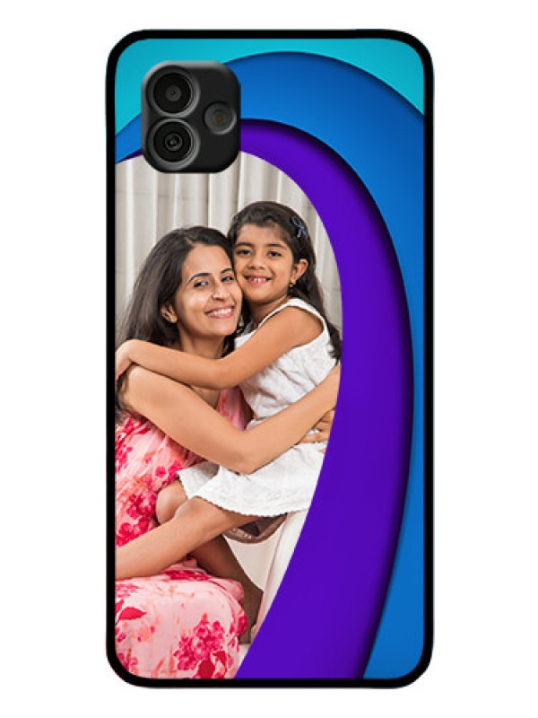 Custom Samsung Galaxy A04 Photo Printing on Glass Case - Simple Pattern Design