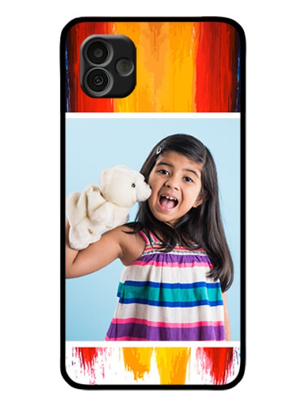 Custom Samsung Galaxy A04 Personalized Glass Phone Case - Multi Color Design