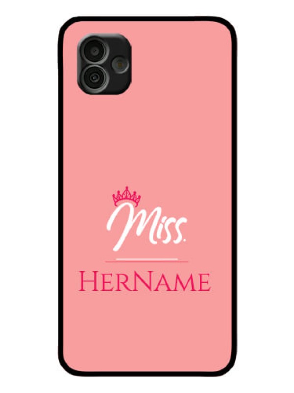 Custom Samsung Galaxy A04 Custom Glass Phone Case Mrs with Name