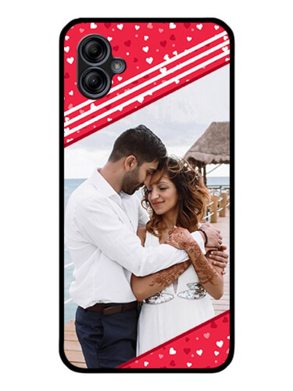 Custom Galaxy A04e Custom Glass Mobile Case - Valentines Gift Design