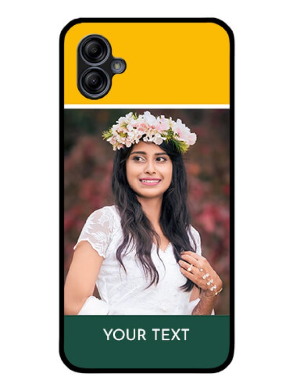 Custom Galaxy A04e Photo Printing on Glass Case - Love You Design