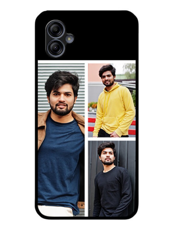 Custom Galaxy A04e Photo Printing on Glass Case - Upload Multiple Picture Design