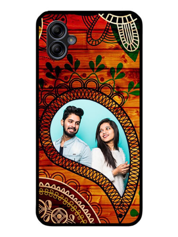 Custom Galaxy A04e Personalized Glass Phone Case - Abstract Colorful Design
