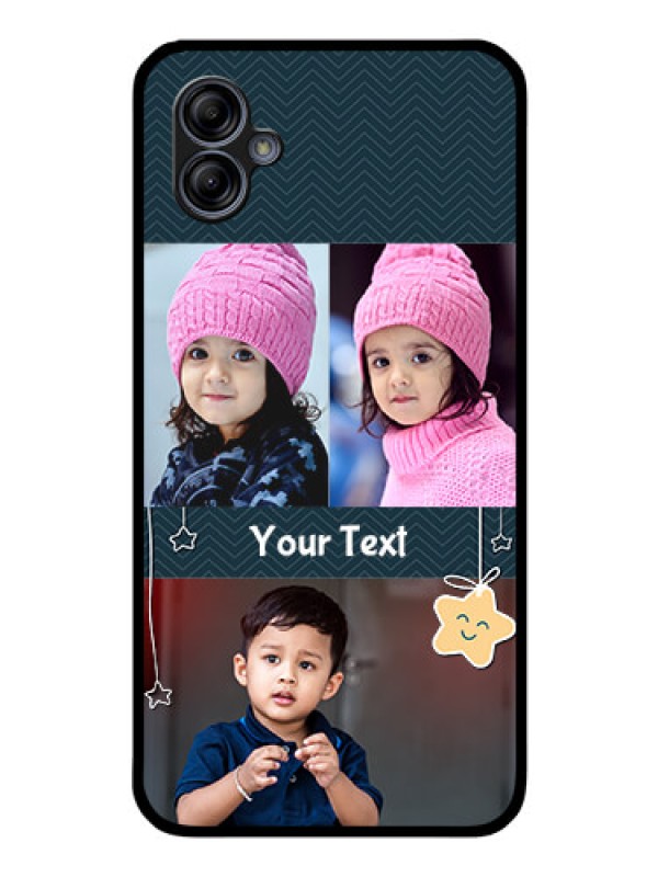 Custom Galaxy A04e Custom Glass Mobile Case - Hanging Stars Design