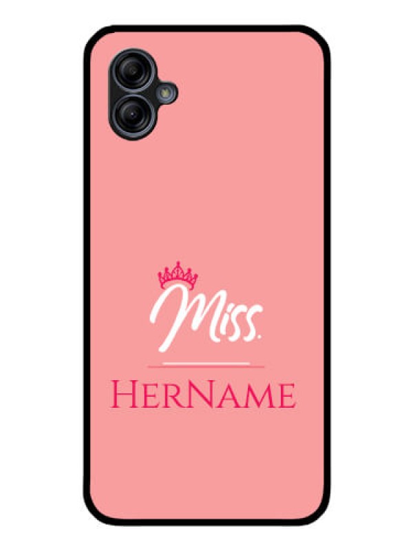 Custom Galaxy A04e Custom Glass Phone Case Mrs with Name