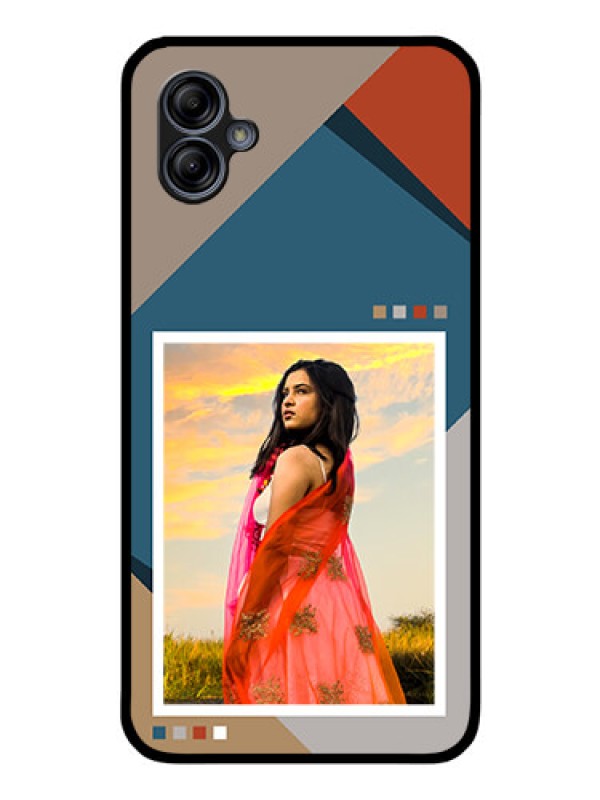 Custom Galaxy A04e Personalized Glass Phone Case - Retro color pallet Design