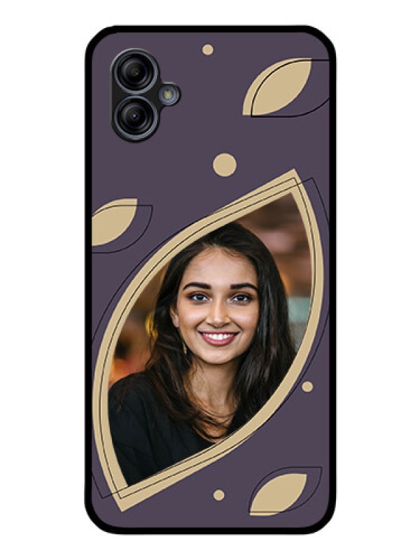 Custom Galaxy A04e Custom Glass Mobile Case - Falling Leaf Design