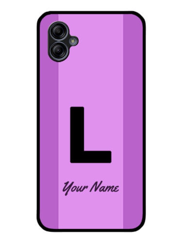Custom Galaxy A04e Custom Glass Phone Case - Tricolor custom text Design