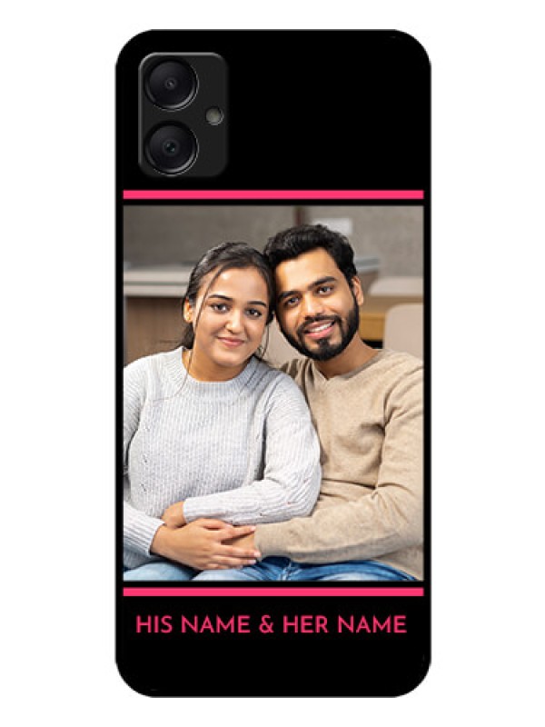 Custom Galaxy A05 Custom Glass Phone Case - With Add Text Design