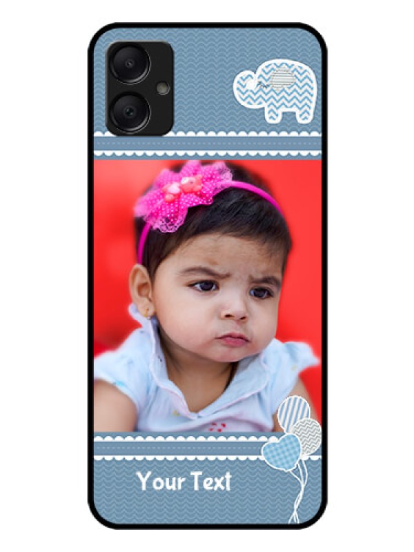 Custom Galaxy A05 Custom Glass Phone Case - With Kids Pattern Design